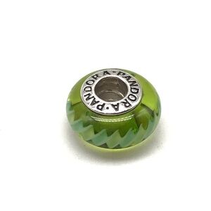 Pandora Lime Green Murano Glass Charm